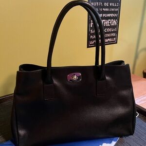 Black all leather Furla Handbag. Excellent condition. Smoke free home. 15” x 10”